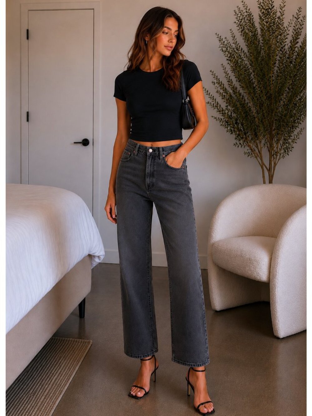 AGOLDE 90s Mid Rise Loose Jeans 22 Fits 24x27 Photogram Black $178